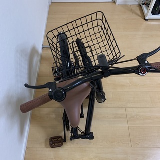 折り畳み自転車（黒）の画像