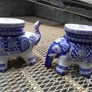 ペアでどうぞ、ぞうさんの陶器