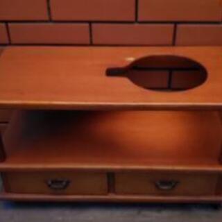 ポット、お茶用具台の画像