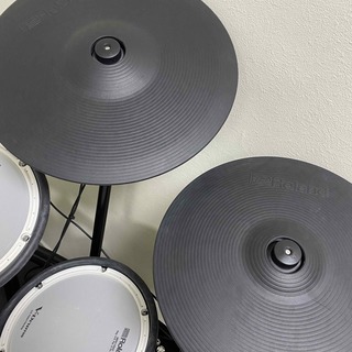 中古：Roland TD-17KVX-S ハイハットスタンド付き5点セット 電子ドラムセット＆Roland PM-03 電子ドラム用 パーソナルモニター 接続用ミニステレオケーブルセット＆YAMAHA ドラムマット DM1314の画像