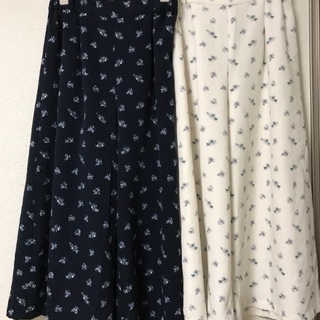 アース🎵ウエストゴム🎵花柄ガウチョパンツ🎵