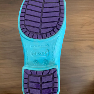 クロックス　レインブーツ　長靴　20cm の画像