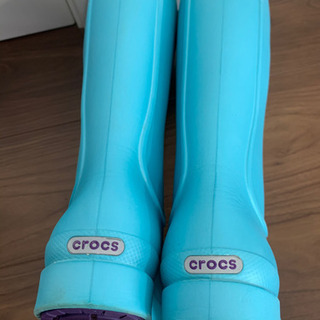 クロックス　レインブーツ　長靴　20cm の画像