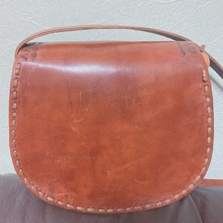 バリ島 ハンドメイド レザーバックの画像