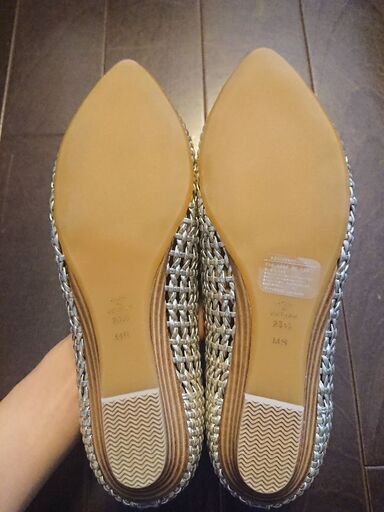 【新品】DIANA ゴールド メッシュ編みウェッジヒール