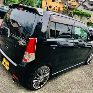 【交換・下取可】MH23型　ワゴンR スティングレー　上級　ターボモデル　パドルシフト‼️　人気のブラックパール　カスタム多数でお得な1台‼️ 　格安です‼️の画像