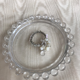 天然石とスパンコールのシャラシャラリング