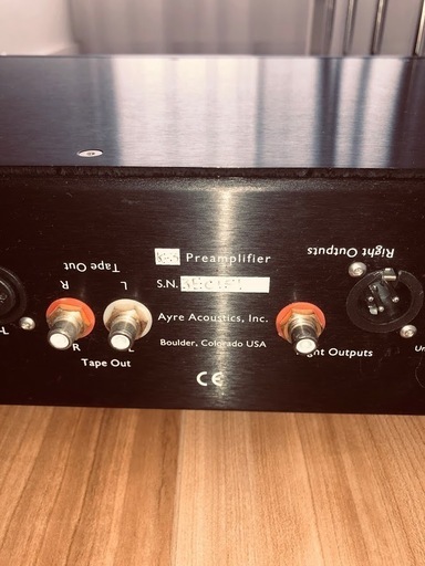 名機プリアンプ　Ayre Acoustics,Inc.　K-3 Preamplifier　動作OK！リモコン・電電ケーブル・専用箱あり、説明書なし。