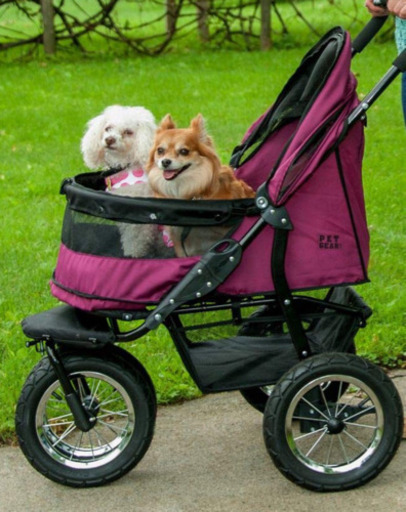 ペットカート(ダブル、大型犬OK)  ペットキャリー　多頭用　米国から輸入