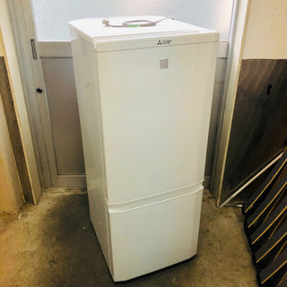 ⭐︎ 三菱 右開き 146L 2ドアノンフロン冷蔵庫 MR-P15EC-KW　2017年製⭐︎の画像