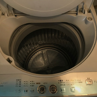 洗濯機　SHARP製　の画像