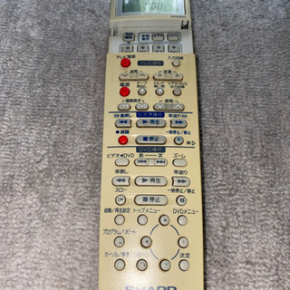 SHARP VTR一体型DVDビデオプレイヤーの画像