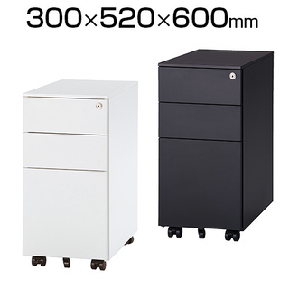 【新品未開封】オフィスデスクワゴン、スチールキャビネット　複数台可の画像