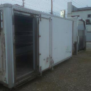 【横スライド扉】【3t車でも配送可】保冷 コンテナ 長さ約460cm×幅190cm×高さ230cm 匝瑳市発 配送可  30713     