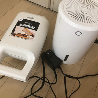 ホットサンドメーカー、除湿機