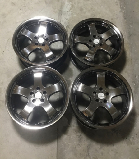 AME 17インチ メッキアルミホイール 4本セット