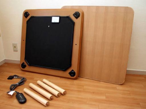 無印良品 こたつ正方形・本体・タモ材・フラットヒーター DK-10023