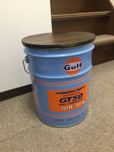 ガルフペール缶(木の蓋付き)