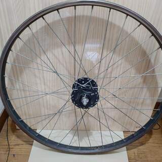 新商品 26インチ MTB用 SHIMANO 発電ハブダイナモ付き前輪 前後輪