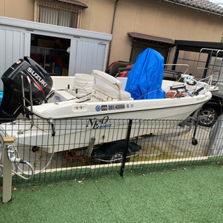 トレーラーボート　トレーラー  牽引車付き　牽引免許不要の画像