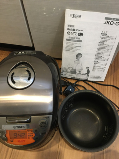 炊飯器　タイガー　JKO-G 3合　IH
