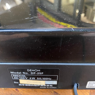 DENON レコードプレーヤー作動確認済の画像