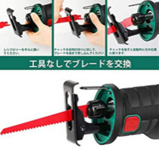 電動ノコギリ DIY 充電式レシプロソー 替刃4本付きの画像