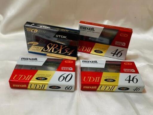 ＜未使用品＞カセットテープ　4本　マクセル/TDK