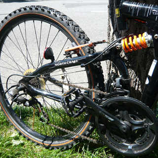 札幌 26インチ 折り畳み 自転車 ドッペルギャンガー MTB ブラッグガーズ702 18段変速 Wサス マウンテンバイクの画像