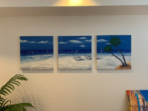 海の絵　サーフ系