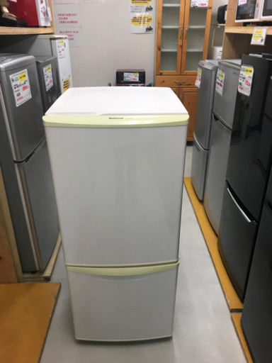 【リサイクルサービス八光　田上店　安心の1か月保証　配達・設置OK】National ナショナル 2ドア冷蔵庫 NR-TB142J-HG 2007年製