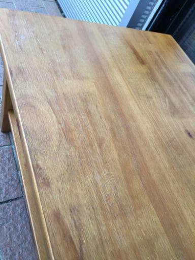9/16 値下げ! ニトリ パイン無垢材 センターテーブル カーシー120LBR 天然木　北欧　ヴィンテージstyle