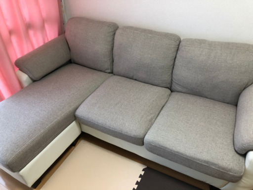 決まりました　3人掛けL字ソファ　切り離し可能　値下げ対応
