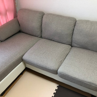 決まりました 3人掛けL字ソファ 切り離し可能 値下げ対応