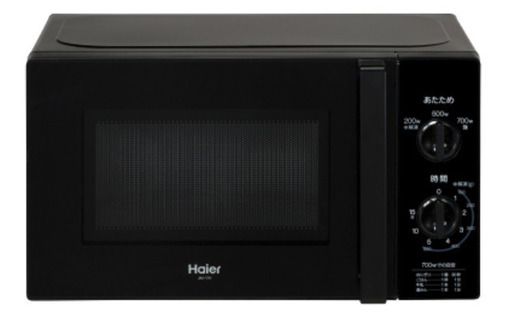 【7/21(水)迄】ほぼ新品★Haier 電子レンジ シンプル コンパクトブラック