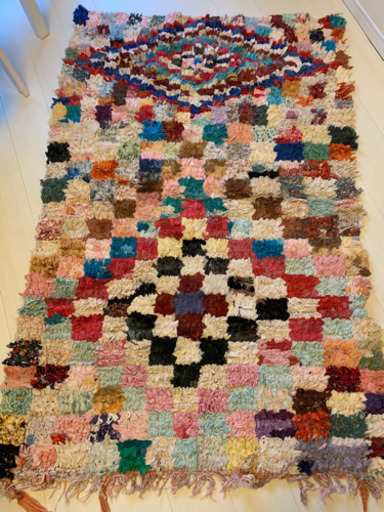 現地購入　モロッコラグ　ボシャルウィット