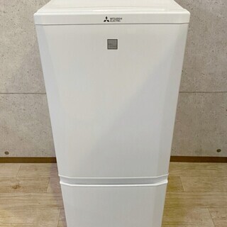 3*84 三菱 MITSUBISHI ノンフロン冷凍冷蔵庫 146L MR-P15EC-KW 2018年製 
