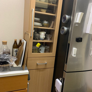 食器棚 ナチュラルの画像