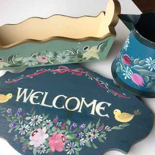 地下鉄赤塚駅トールペイント教室(ヨーロピアン、レースペイント)の画像