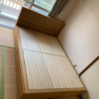 ダブルベッド⭐︎収納タイプ⭐︎フレームのみ⭐︎無印良品　