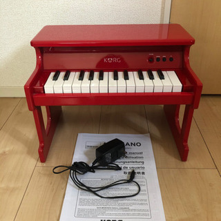 【値下げ】KORG タイニーピアノ 赤 ACアダプタ取扱説明書付きの画像