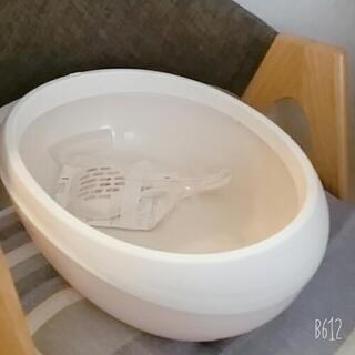 【売れました取引終了】ベージュの猫トイレ スコップつき
