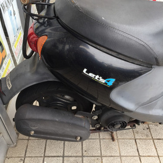 完売しました！！ 7/15 ウーバーイーツなどの配達に!! スズキ 50CC レッツ 4 原付 バイク  4サイクル スクーター ヤマハ ホンダ JOG DIO ジョグ ディオ モンパル 現状販売の画像