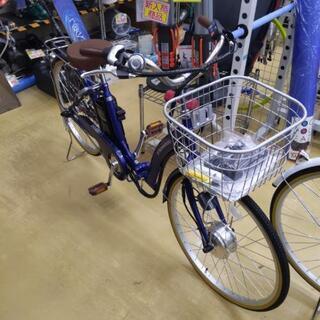 新品!!24インチ折りたたみ電動アシスト自転車(青)