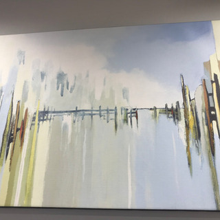 絵画　横長　インテリア　壁掛け　【港区南青山のオフィスまで取りに来てくださる方限定】　の画像
