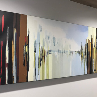 絵画　横長　インテリア　壁掛け　【港区南青山のオフィスまで取りに...