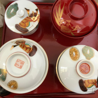 九谷焼　宝山　祝膳セット　初節句　男　歯固めの石付の画像