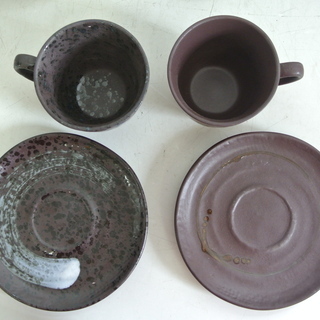釉彩浪漫 珈琲碗皿揃 5客入り デザインがかわいい コーヒーカップ＆ソーサー　焼き物 陶器 和風　女子会　セットの画像