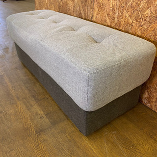 0715-18  ベンチ　ショートタイプ　オットマン　スツールの画像