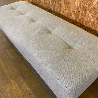 0715-18  ベンチ　ショートタイプ　オットマン　スツールの画像